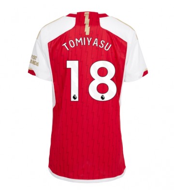 Arsenal Takehiro Tomiyasu #18 Replika Hjemmebanetrøje Dame 2023-24 Kortærmet